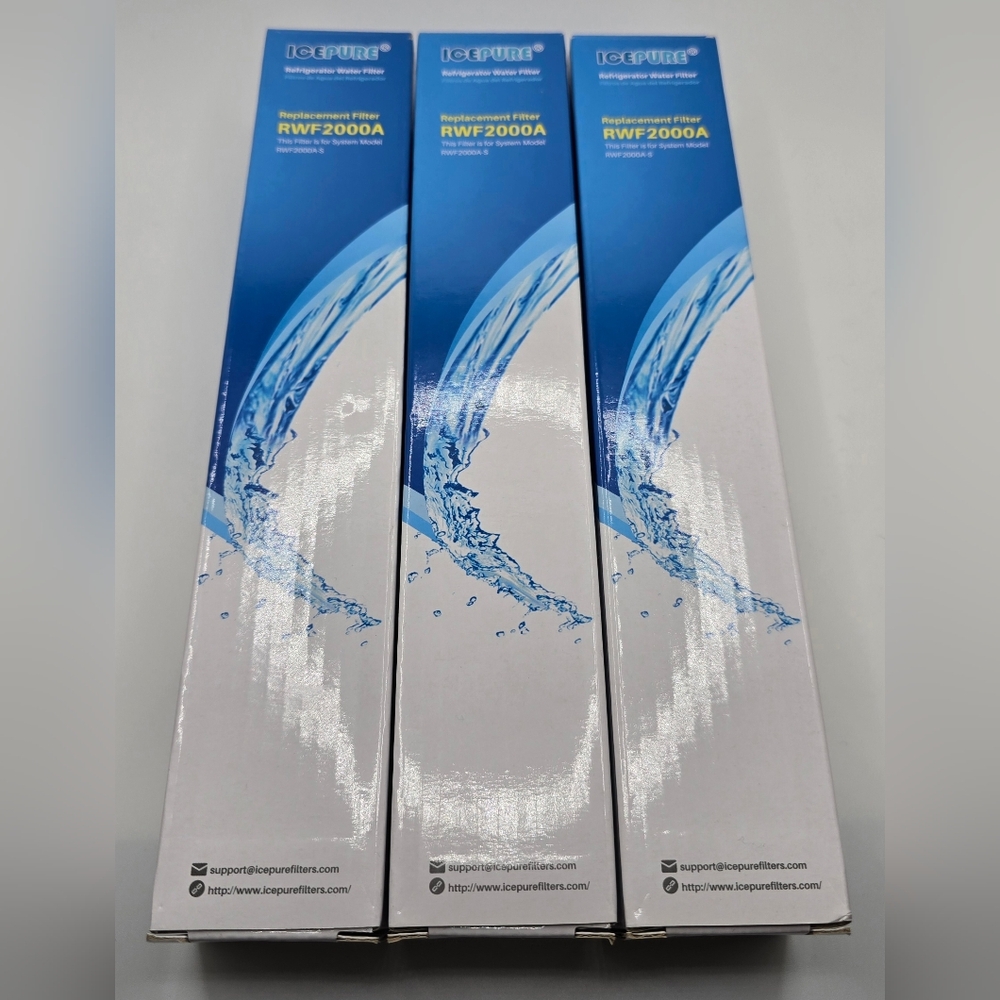 ICE PURE REFRIGERATOR WATER FILTER RWF2000A REPLACEMENT NEW SEALED Lot Of 3